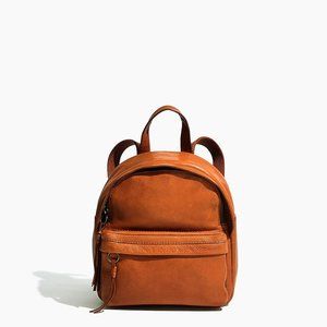 BNWT Madewell Lorimer Mini Brown Leather Backpack